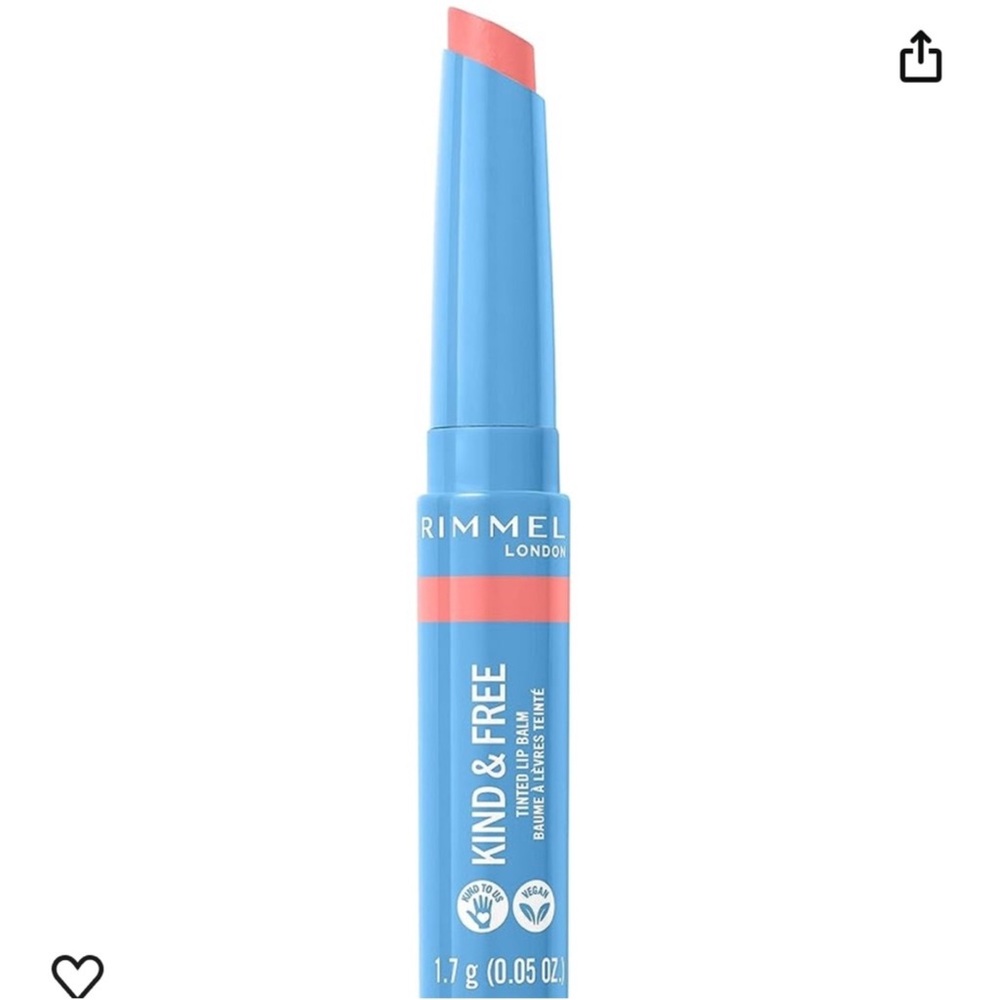 NWT RIMMEL LONDON - Kind & Free Tinted Lip Balm - Hibiscus Blaze - 004